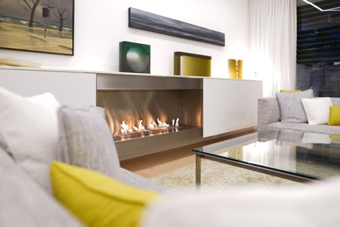 Ecosmart Fire XL1200 Ethanol Burner - Black Finish - ESF.B.XL12.WTT.BL